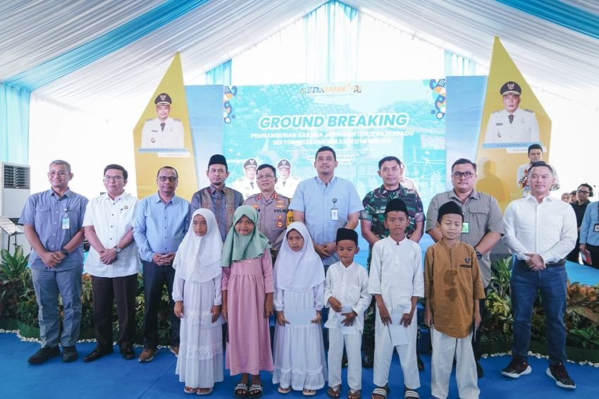 Wujudkan Merata dan Medan Smart City, Bobby Nasution Groundbreaking Pembangunan SJUT
