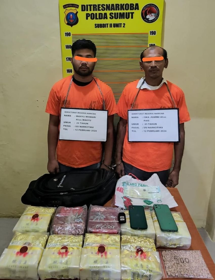 Melakukan Undercover Buy, Personil Ditresnarkoba Polda Sumut Ringkus Pemilik 9 Kg Sabu
