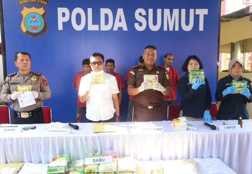 Polda Sumut Sita 23 Kg Sabu Dalam 14 Hari