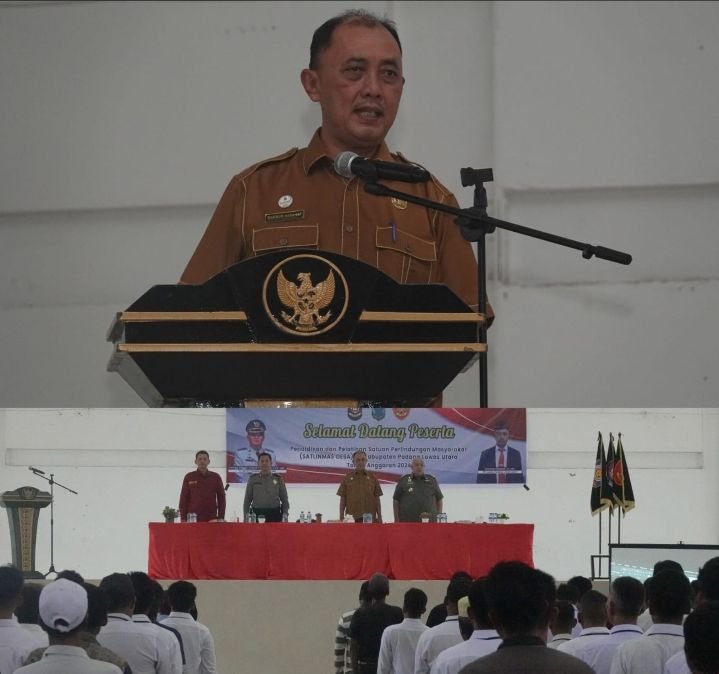 Satpol PP Paluta Gelar Pelatihan Satlinmas jelang Pemilu 2024, Ini Pesan Plh Sekda Makmur Harahap