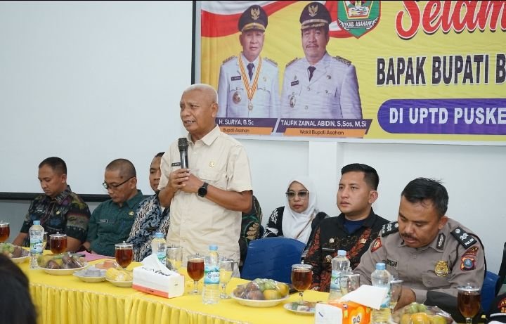 Bupati Asahan Serahkan Bantuan Alat Kesehatan Di UPTD Pulau Rakyat