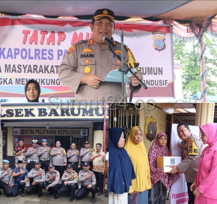 Kapolres Palas Kunker ke Polsek Barumun, AKBP Diari Astetika Tatap Muka Dengan Masyarakat Sekaligus Cek Kesiapan
