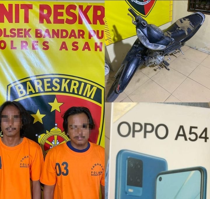 Polsek Bandar Pulau Amankan Pelaku Pencurian Dengan Kekerasan