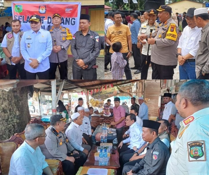 Kapolres AKBP Diari Astetika Bersama Pj Bupati Palas Tinjau TPS, Pastikan Pemungutan Suara Aman dan Lancar