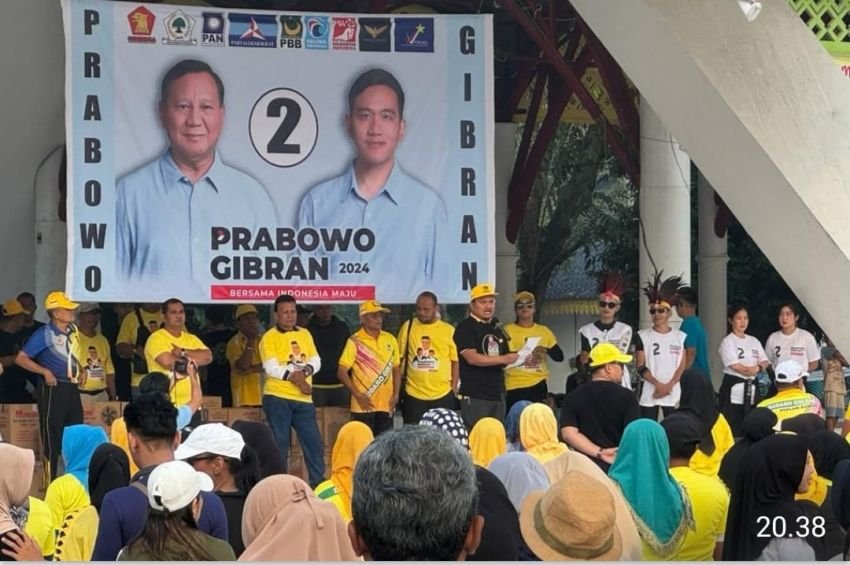DPD Partai Golkar Tanjungbalai Kampanye Semarak Senam "Gemoy" Dukung Prabowo-Gibran