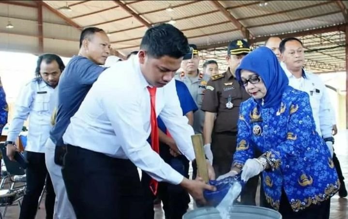 Plt Bupati Labuhanbatu Saksikan Pemusnahan Barang Bukti Narkotika