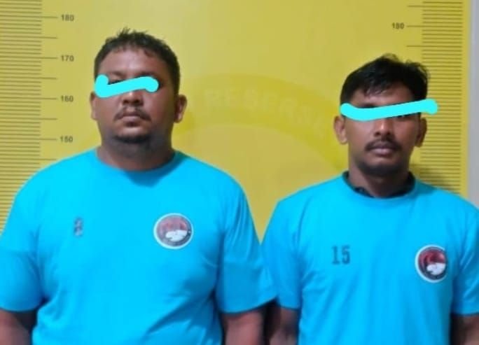 Menyelundupkan Sabu Dari Malaysia Dua Warga Aceh Diciduk Polres Asahan di Perairan Asahan
