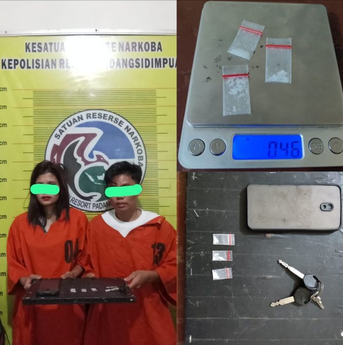 Satres Narkoba Polres Padangsidimpuan Tangkap Dua Orang Perempuan Cantik dengan Barbut Sabu 0,46 Gram, AKBP Dudung  Setyawan beri Himbauan