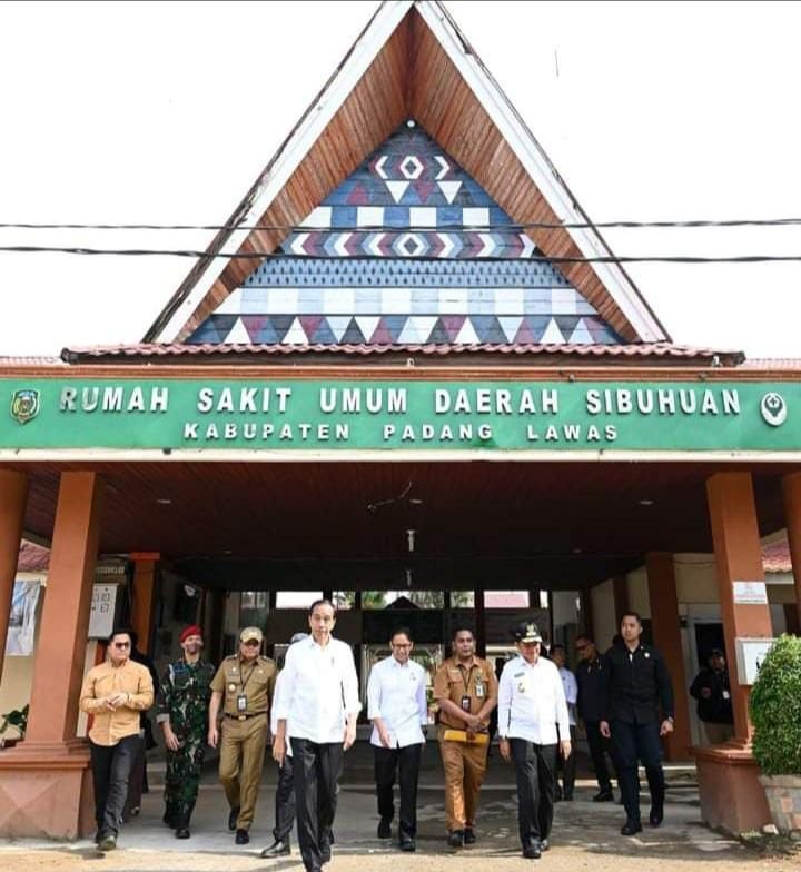 Presiden RI Joko Widodo Kunker ke Kabupaten Palas, diawali ke RSUD Sibuhuan