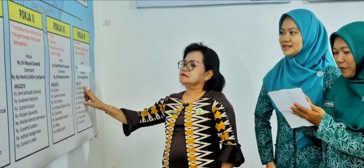 TP PKK Kabupaten Simalungun Lakukan Supervisi di Nagori Naga Jaya I
