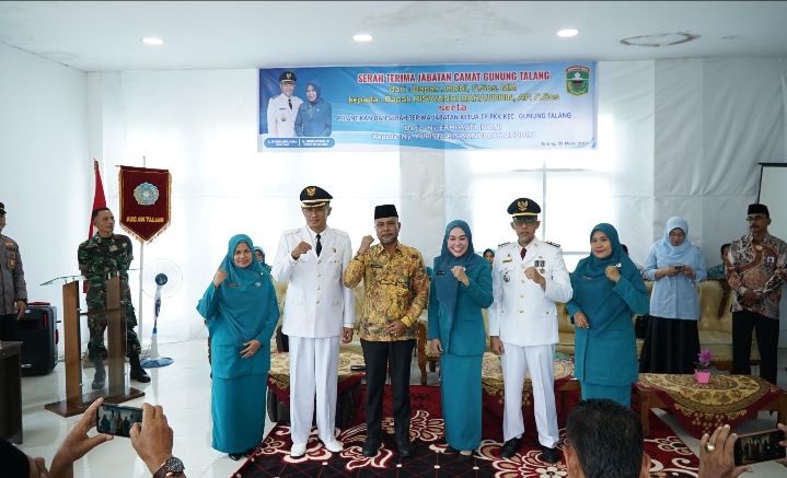 Sertijab Camat Gunung Talang dan Pelantikan Ketua TP-PKK Kecamatan Gunung Talang.