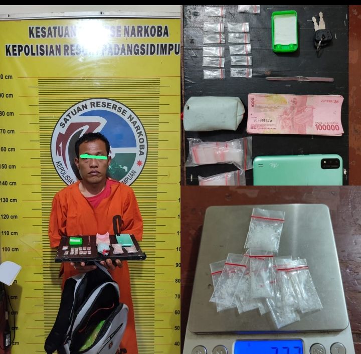 Polres Padangsidimpuan Tangkap Seorang Warga Tapsel Residivis Pengedar Sabu