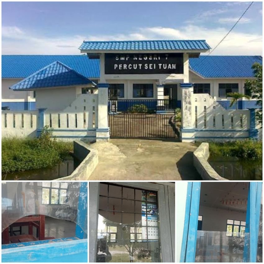 Ngeri..!!!, Dana BOS SMP N 7 Percut Seituan Perlu Diaudit, Sarana dan Prasarana Kupak Kapik