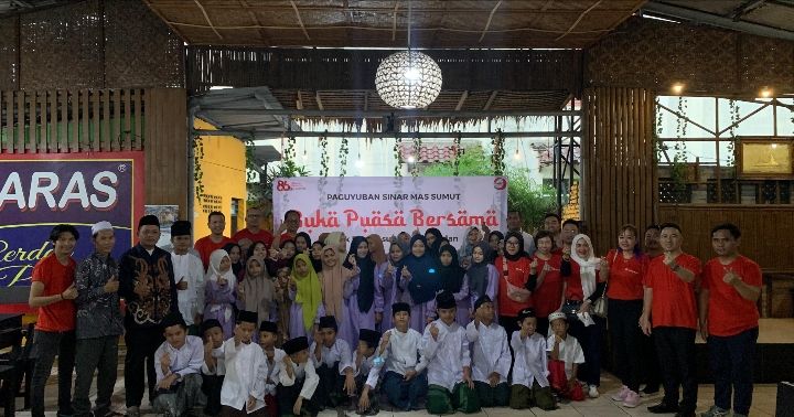 Berbagi Berkah Melaju Bersama, Paguyuban Sinarmas Adakan Buka Puasa Bersama Anak Yatim