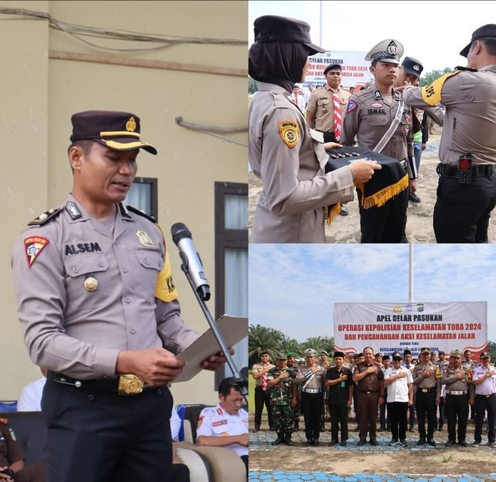 Polres Palas Pimpin Gelar Pasukan Operasi Keselamatan Toba Dan Pencanangan Keselamatan Jalan 2024