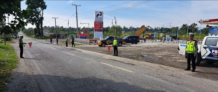 Sat Lantas Polres Simalungun Hadirkan Mobile Patrol untuk Pengamanan Arus Balik Libur Akhir Pekan