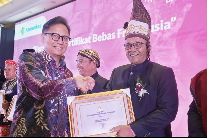 Pemkab Simalungun Terima Sertifikat Bebas Frambusia 2024 dari Kemenkes RI