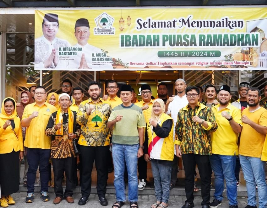 Golkar Sumut dan Golkar Medan Gelar Syukuran dan Bagikan Takjil Kepada Pengendara