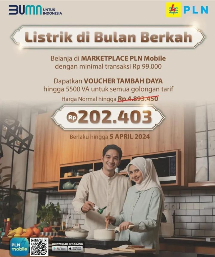 Nikmati Promo Tambah Daya Listrik Hanya Rp 202.403, Lewat Marketplace PLN Mobile