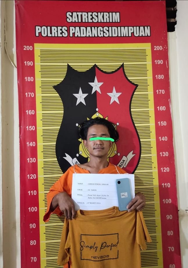 Polres Padangsidimpuan Amankan Pencuri di Kafe Jiangkang ,AKBP Dudung Setyawan Himbau Masyarakat Tingkatkan Kewaspadaan