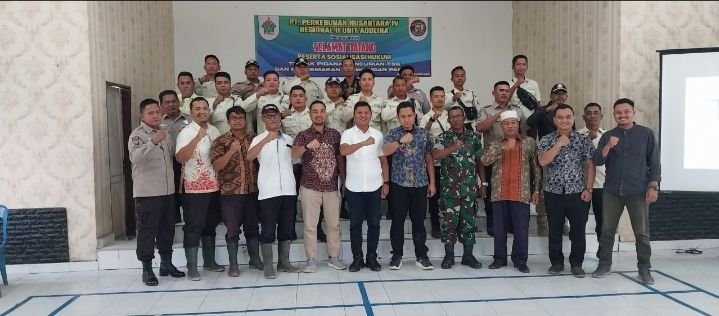 PTPN IV Kebun Adolina Gelar Sosialisasi Hukum Tindak Pidana Pencurian TBS Dan Pencemaran lingkungan