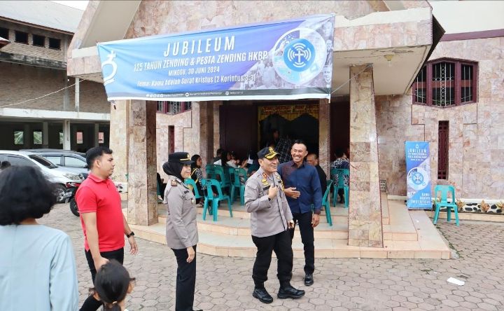 Kapolres Padangsidimpuan turun langsung Pantau Pengamanan Perayaan Paskah di Padangsidimpuan