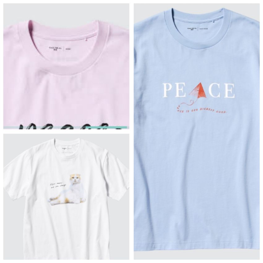 T-shirt PEACE FOR ALL UNIQLO Hadirkan Lima Desain Baru yang Filosofis