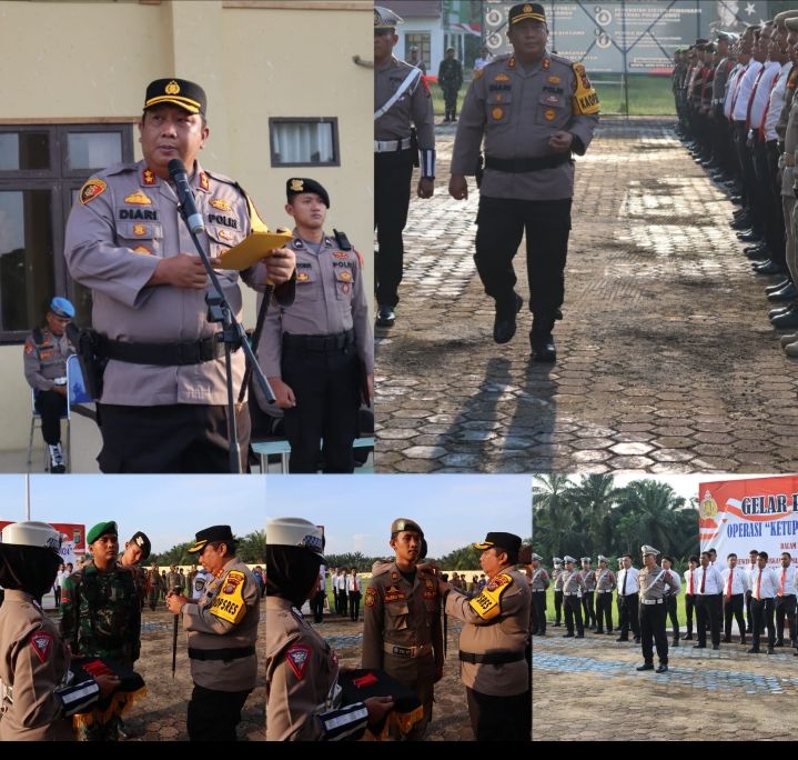 Polres Palas Gelar Apel Pasukan Operasi Ketupat Toba 2024 Dalam Rangka Pengamanan Idul Fitri 1445 H