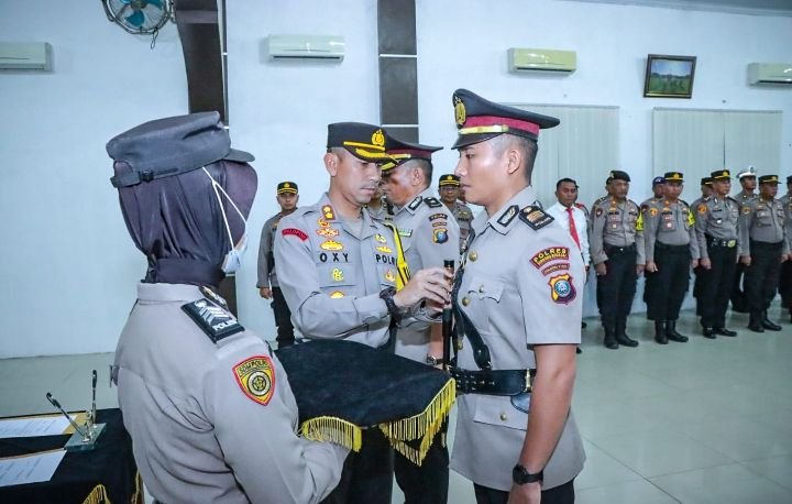 Kapolres Sergai Pimpin Sertijab Kabag Ren Dan Pelantikan Jabatan Kabag Log