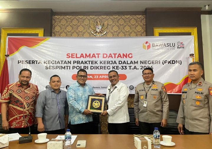 Terima Peserta PKDN SESPIMTI Polri, Pimpinan Bawaslu Provinsi Sumut Beberkan Strategi Pengawasan Pemilu Tahun 2024