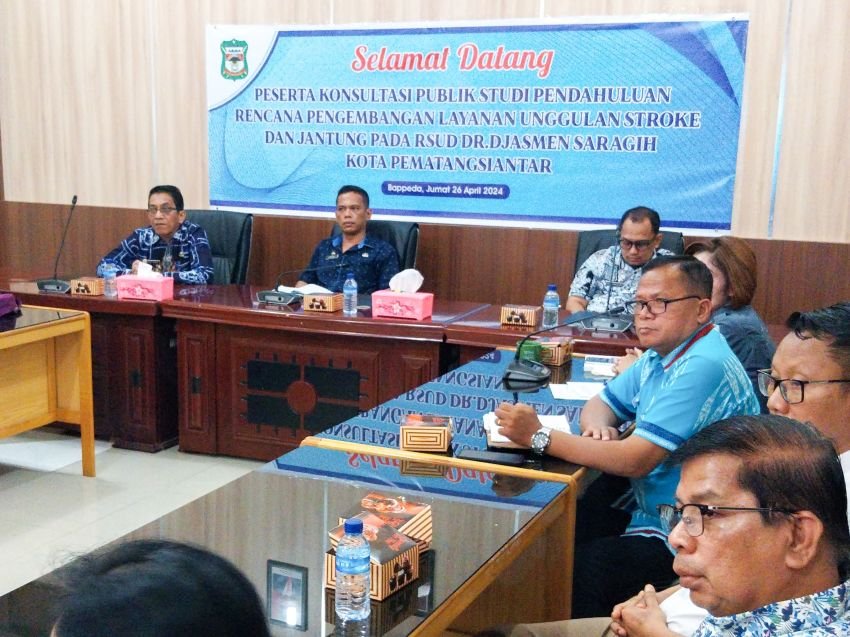 Konsultasi Publik Rencana Proyek Investasi Pengembangan  RSUD dr Djasamen Saragih menjadi Pusat Layanan Stroke dan Jantung