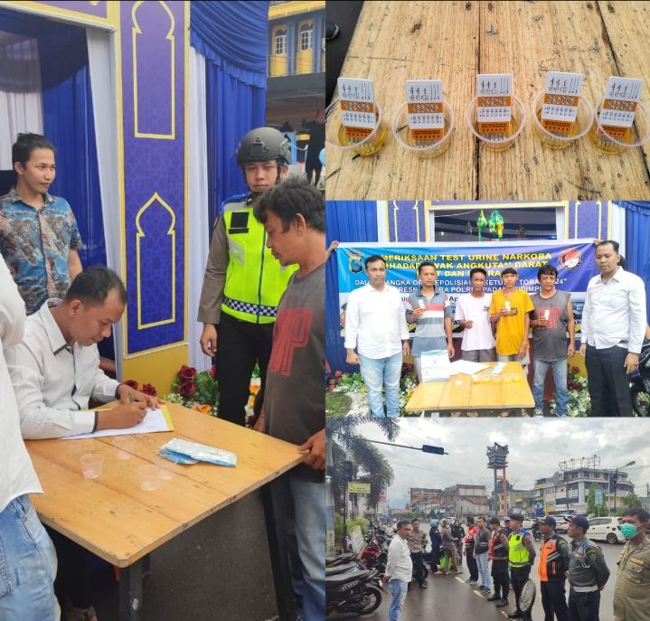 Polres Padangsidimpuan Tingkatkan Keamanan Transportasi Melalui Test Urine Pada Angkutan Umum,