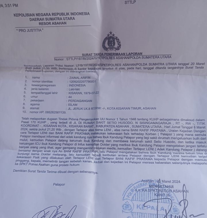 AWPI Harapkan Polres Asahan Segera Tindak Oknum PNS Kemenag Keroyok Wartawan