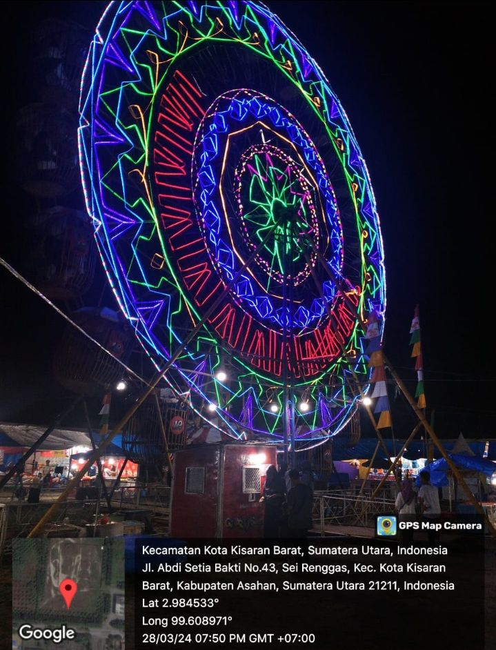 Dihiasi Suara Geberan Tong Setan dan Meriahnya Permainan Ketangkasan Pasar Malam