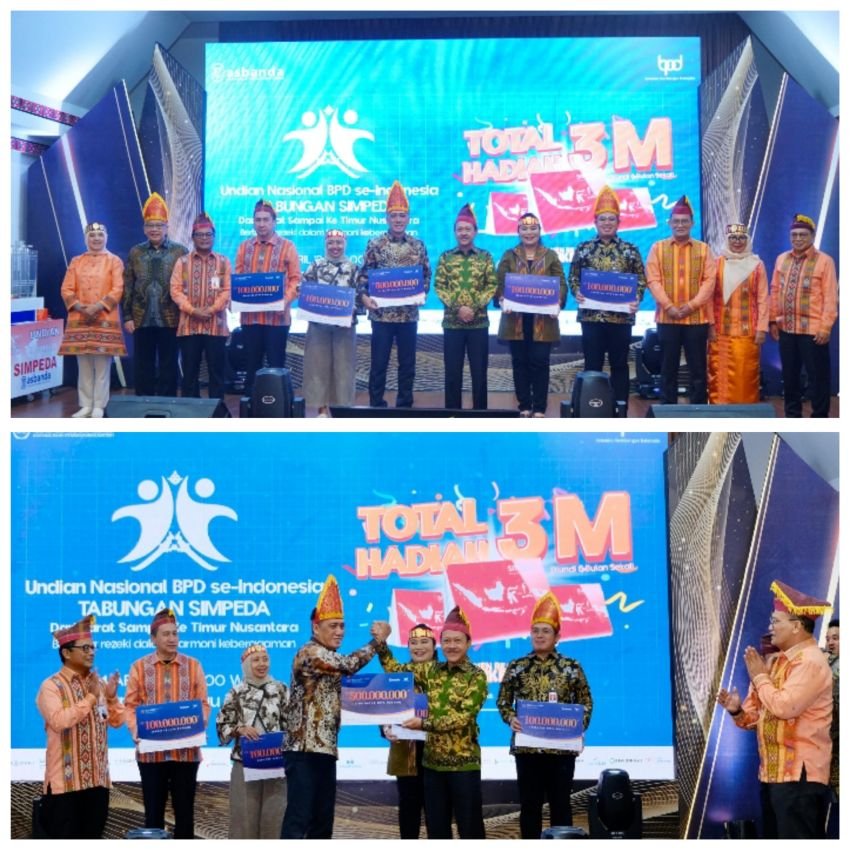 Penarikan Undian Nasional Tabungan Simpeda di Sumut Berakhir Sukses, Ini Pemenangnya!