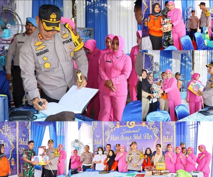 Kapolres Padangsidimpuan dan Ketua Cabang Bhayangkari Berbagi Kebahagiaan