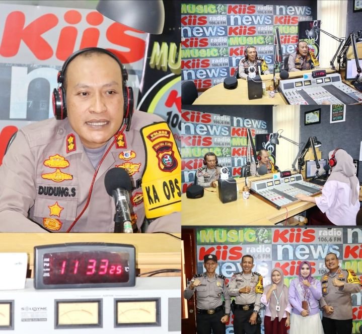 Kapolres Padangsidimpuan hadir di Radio KISS FM