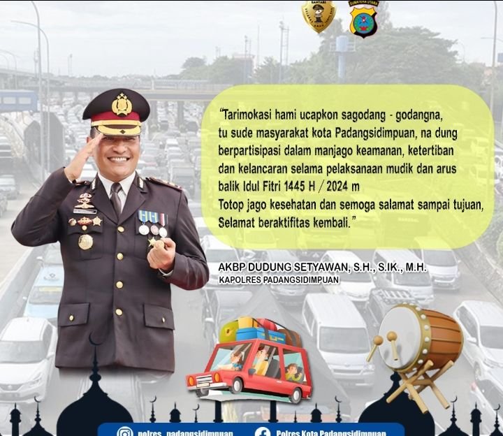 AKBP Dudung Setyawan Ucapkan Terimakasih ke Masyarakat dan Seluruh Elemen Padangsidimpuan