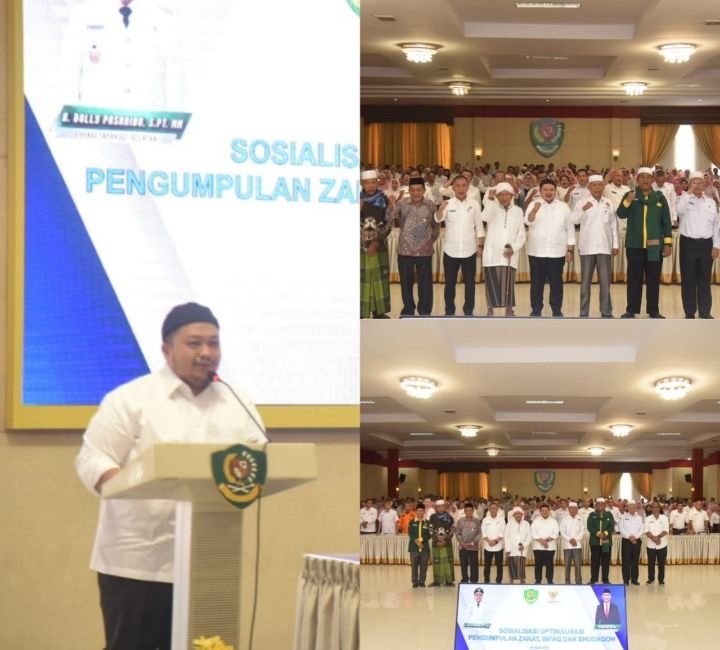 Bupati Tapsel Hadiri Sosialisasi Zakat,Infaq dan Sadaqoh