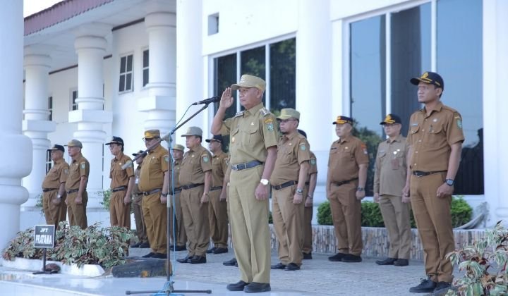 Bupati Asahan Pimpin Apel Gabungan Bulan April 2024