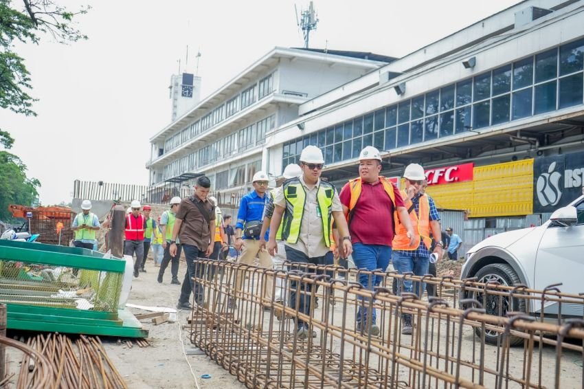 Tinjau Overpass, Pj Sekda Minta Pengerjaan Dipercepat, Agustus Diharapkan Bisa Dilalui