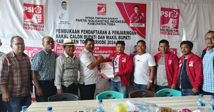 Bacalon Bupati Toba Thurman Hutapea Daftar ke PSI: Visi-Misi Kita Sama Dengan Pak Prabowo