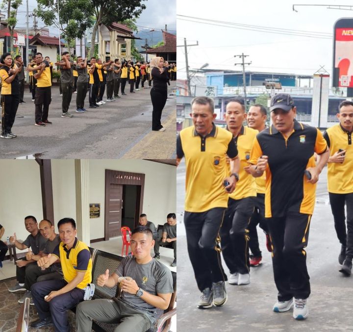 AKBP Dudung Setyawan Pimpin Olahraga Bersama untuk Mempererat Kerjasama