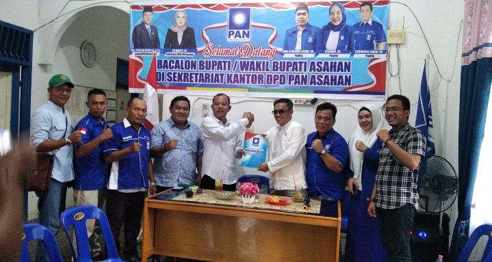 Keseriusan Thomy Faisal Maju Dalam Balon Bupati Asahan, Diterima PAN Mendaftar