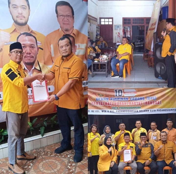 Ambil Formulir, Irsan Efendi Nasution mendapat Support dari Ketua Hanura Padangsidimpuan