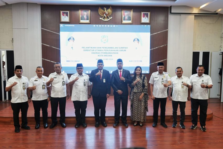 Lantik Direktur Utama PUD Pembangunan Kota Medan, Wali Kota Medan: Bersihkan Semua Tindakan Yang Dapat Merugikan Perusahaan