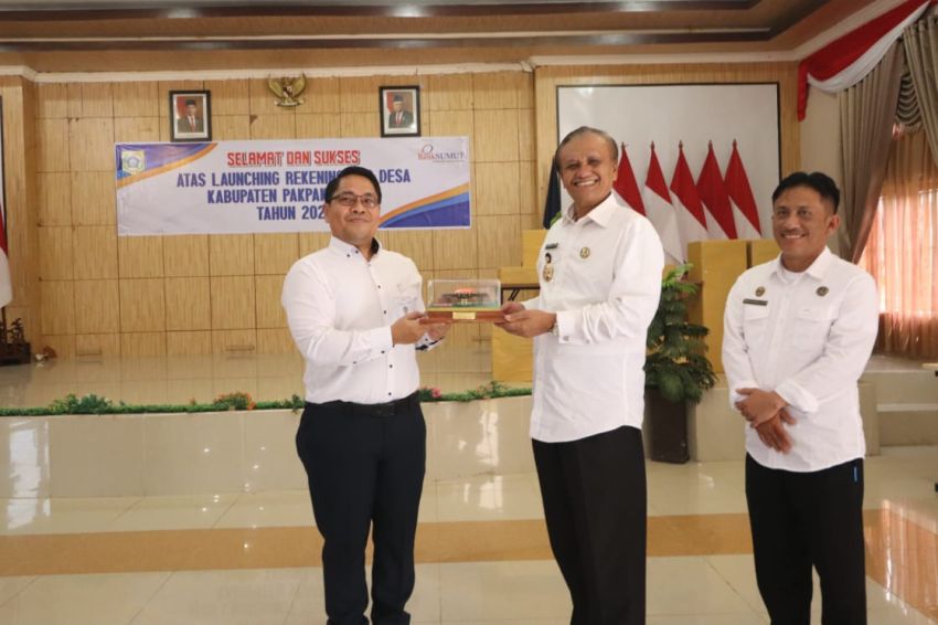 Wabup Pakpak Hadiri Launching Rekening Kas Desa Ke Bank Sumut