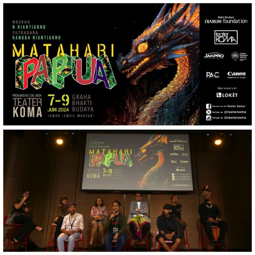 Produksi Ke--230 Teater Koma Hadirkan Hadirkan Karya Naskah Terakhir dari N. Riantiarno Dalam Pertunjukan Matahari Papua: Saatnya Merdeka Dari Naga