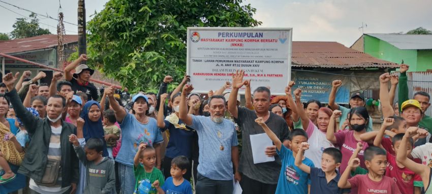 Warga Kampung Kompak Sampali Tolak Ganti Rugi dan Relokasi dari Pengembang