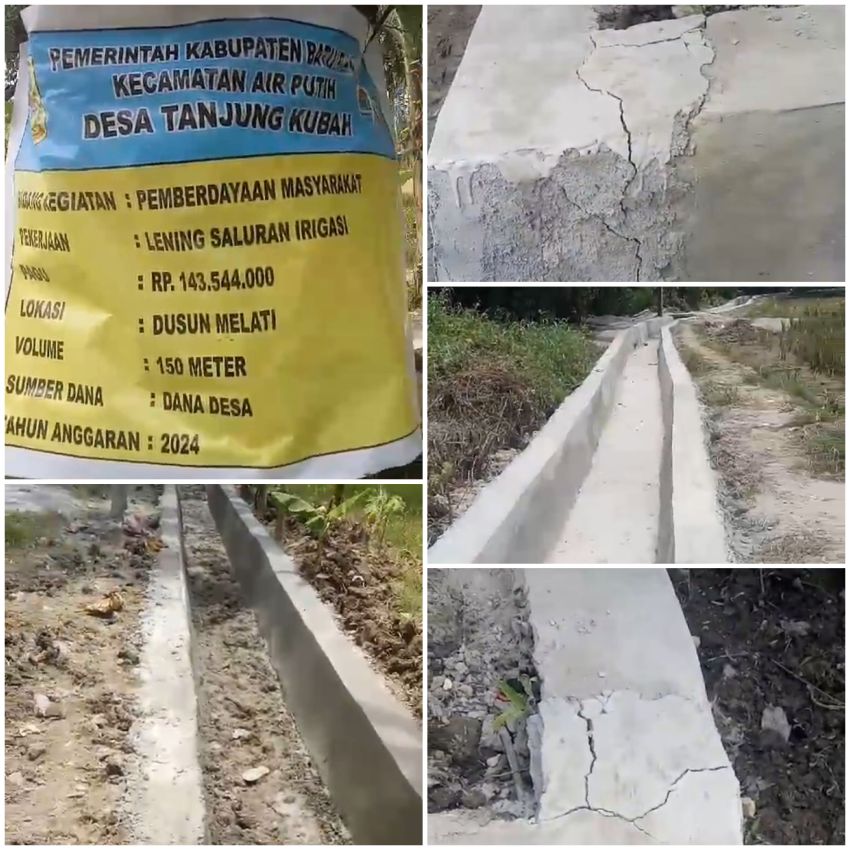 LSM PAKAR Tuding Proyek Lening Saluran Irigasi Desa Tanjung Kubah Diduga Ada KKN, Kades : Jangan Berikan Informasi Sepihak Sesuka Hati